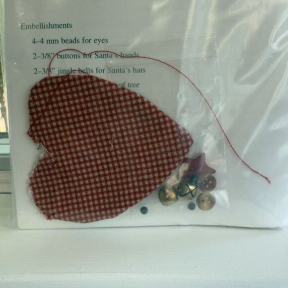 Patchwork Christmas Patterns & Instructions For 6 Pieced Ornaments Kit - Picture 5 of 7